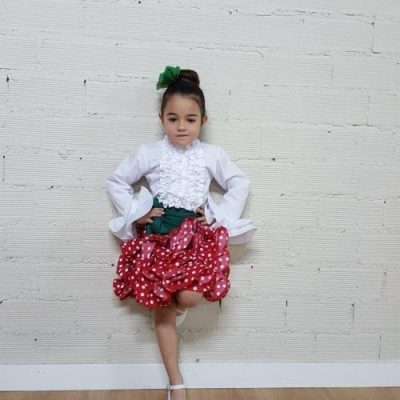 Falda flamenca niña corta Lolita