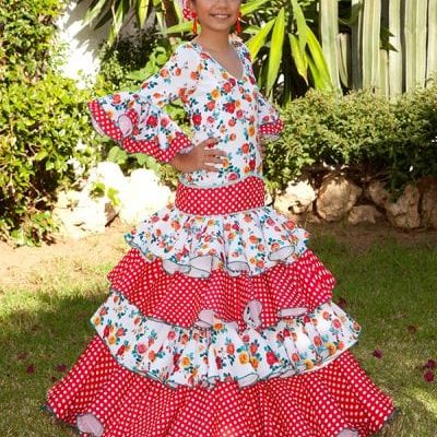 Traje de flamenca niña CLARA - GUADALUPE