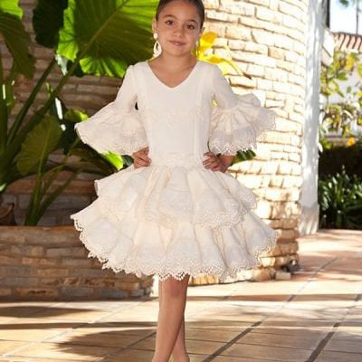 Traje de flamenca niña DULCE - GUADALUPE