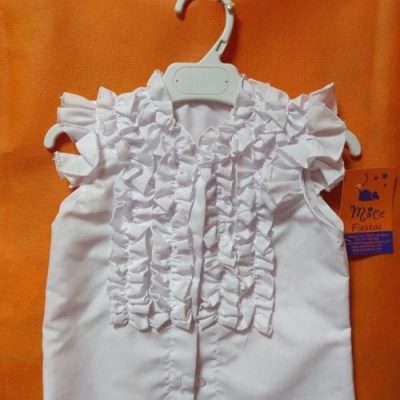 Camisa flamenca niña manga corta.
