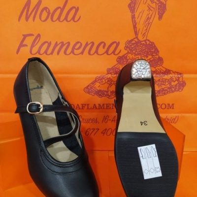 Zapato flamenca baile Cordobesa piel T/N 2270