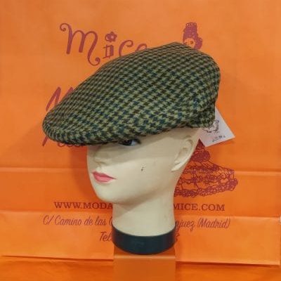 Gorra inglesa franela cuadros.