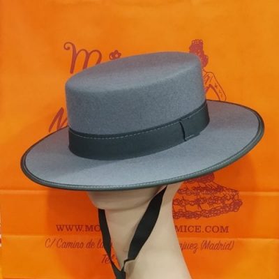 Sombrero cordobés fieltro gris