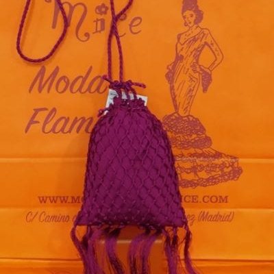 Bolso flamenca crochet - buganvilla
