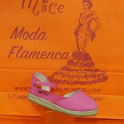 Alpargata esparto niña 2057 - 31, fucsia