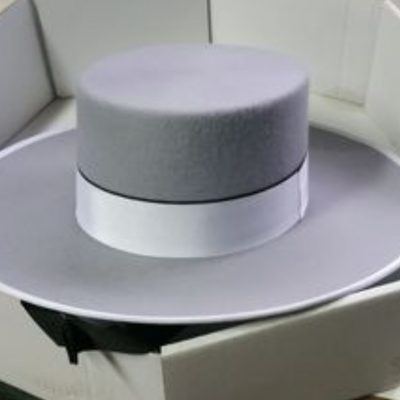Sombrero cordobés lana Gris plata T/56