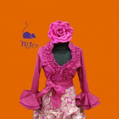 Camisa flamenca señora colores.