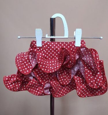 Falda flamenca niña corta Lolita - 0, Rojo/lunar 0,5